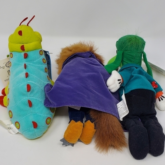 VINTAGE DISNEY STORE MINI BEAN BAG PLUSH COLLECTIBLE MIXED LOT GOOFY BEAST BUGS - Picture 10 of 13